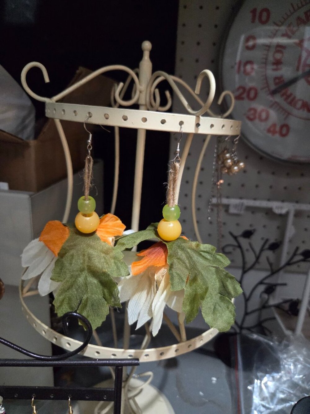 Flower earrings